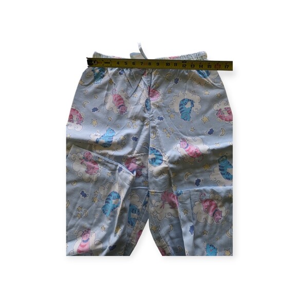 Intimate Essentials Cat On Cloud Print 2 Pc Capri Pajama Set Cotton Knit Size M - Picture 5 of 10